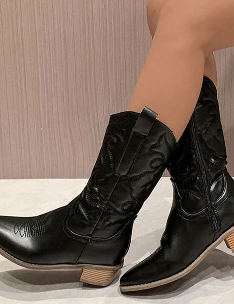 Bottes de neige en cuir pour femmes