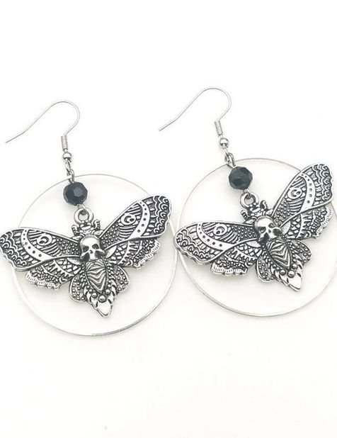 Boucles d'oreilles Skull Death Goth