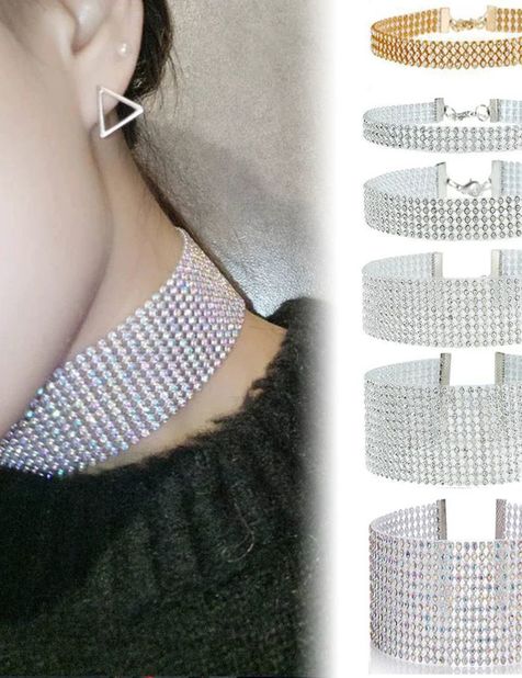 Collier en strass brillant