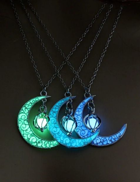 Collier pendentif Nuit étoilée lumineux