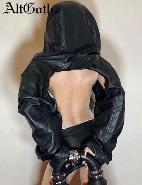 Gothic Cyberpunk Crop Jacket